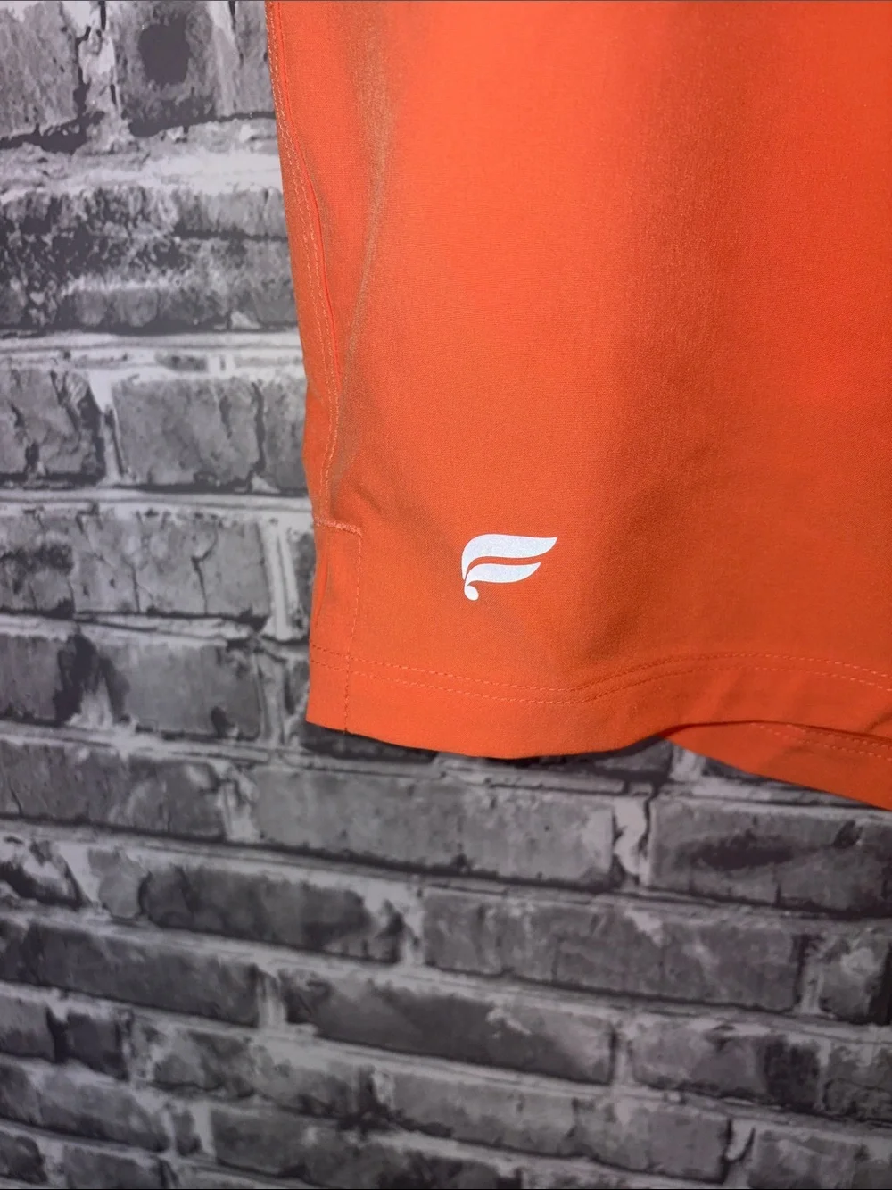 Fabletic Men's Orange Performance Athletic Shorts NWT
